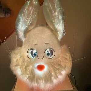 Department 56 Fiber Optic Easter Bunny Rabbit Head w/Adaptor  56.24335 🐇🐰